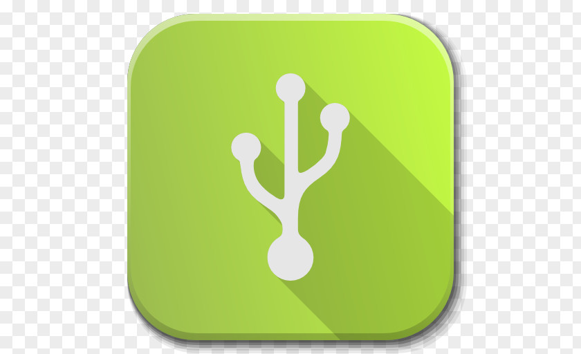 Apps Usb Creator Grass Yellow Green PNG