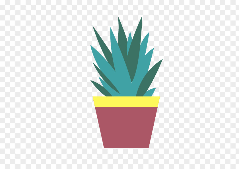 Cactus Cactaceae Aloe Green Flowerpot Euclidean Vector PNG