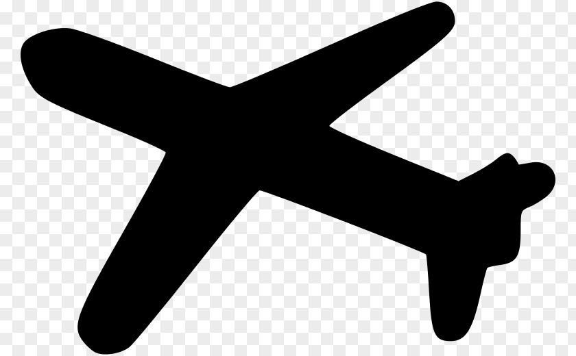 Plane Silhouette Figures Material Airplane Aircraft Propeller PNG