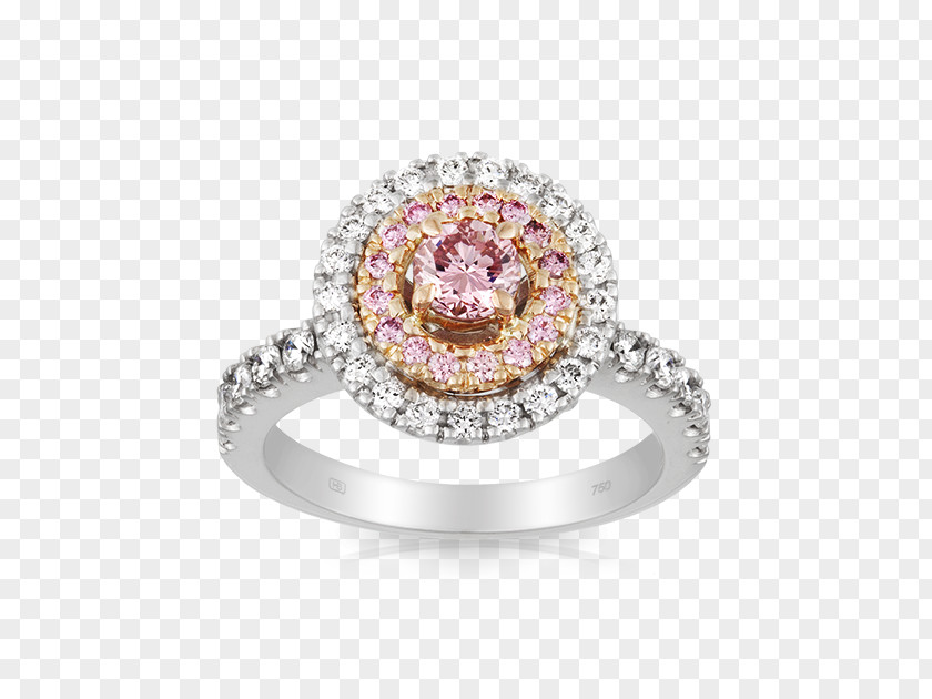 Rose Gold Engagement Ring Jewellery Gemstone Diamond PNG