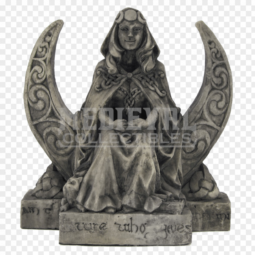 Goddess Statue Figurine Wicca Triple PNG