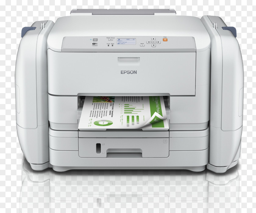 Green Inkjet Laser Printing Printer Epson PNG