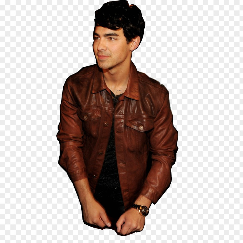 Jonah Joe Jonas Shane Gray Brothers Leather Jacket PNG