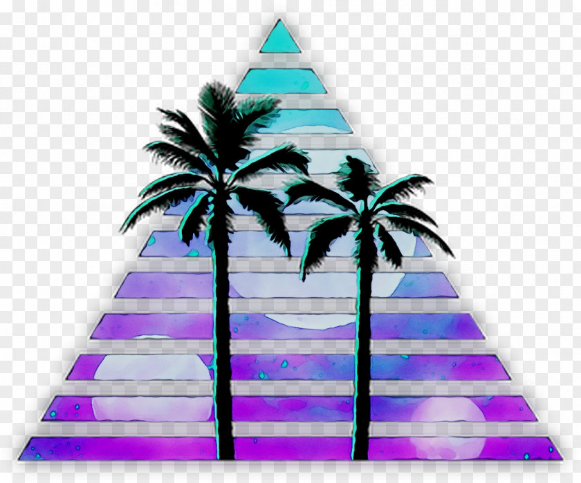 Palm Trees Purple PNG