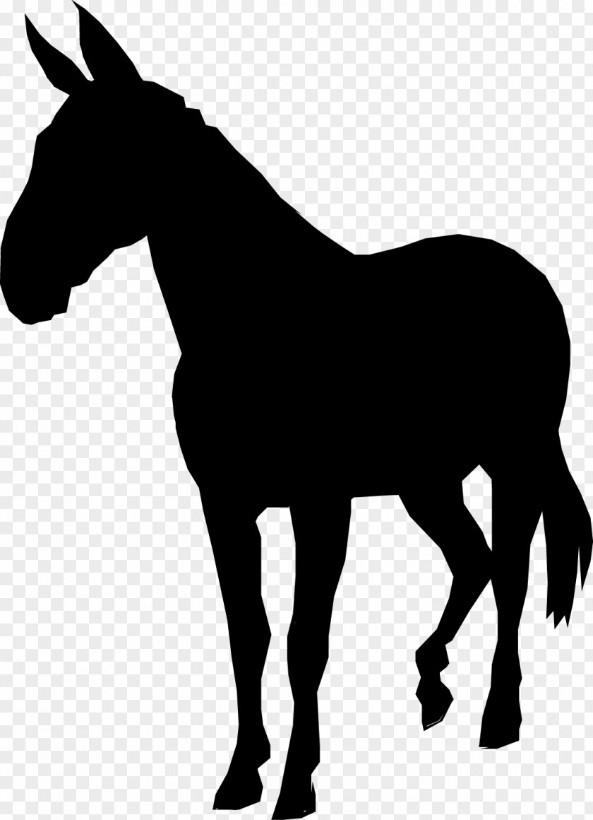 Shetland Pony Silhouette Drawing Image PNG
