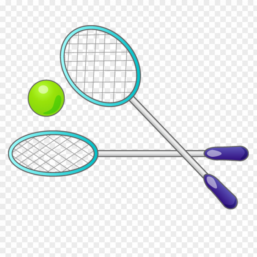 Badminton Creative Racket PNG