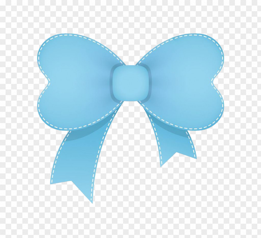 Blue Cartoon Bow Tie PNG