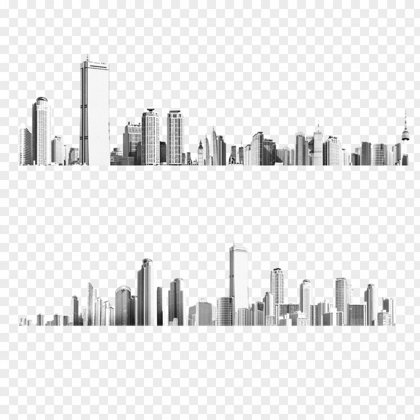 City Silhouette Icon PNG