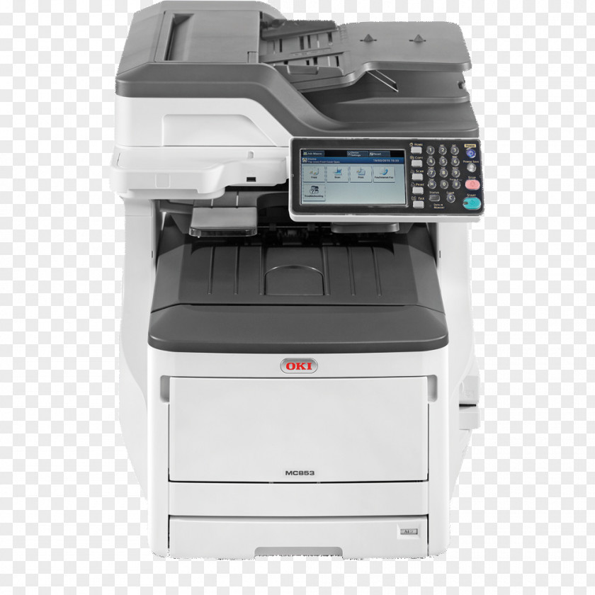 Printer Multi-function Oki Electric Industry Laser Printing OKI MC853dn A3 Colour LED MFP 45850603 PNG