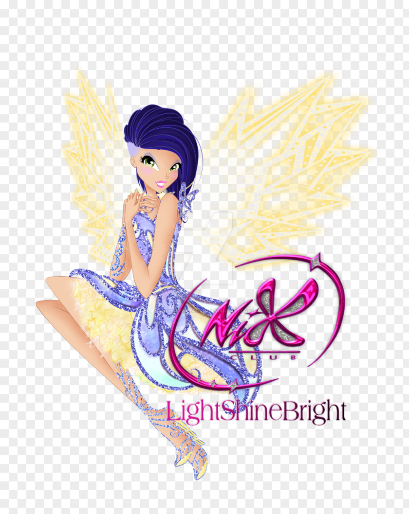 Shining Bright Fairy Cartoon Figurine Font PNG