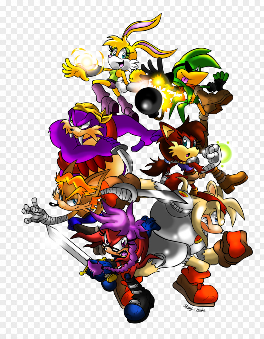 Walrus Freedom Fighters Knuckles The Echidna Sonic Hedgehog Tails Guess Fighter PNG