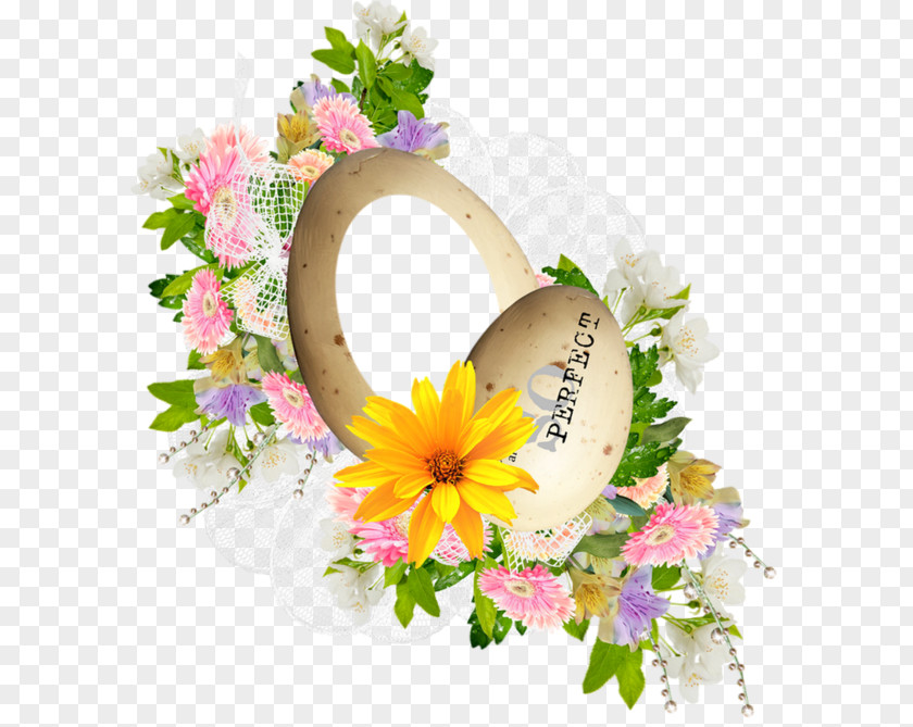 Wildflower Wreath Watercolor Flower PNG