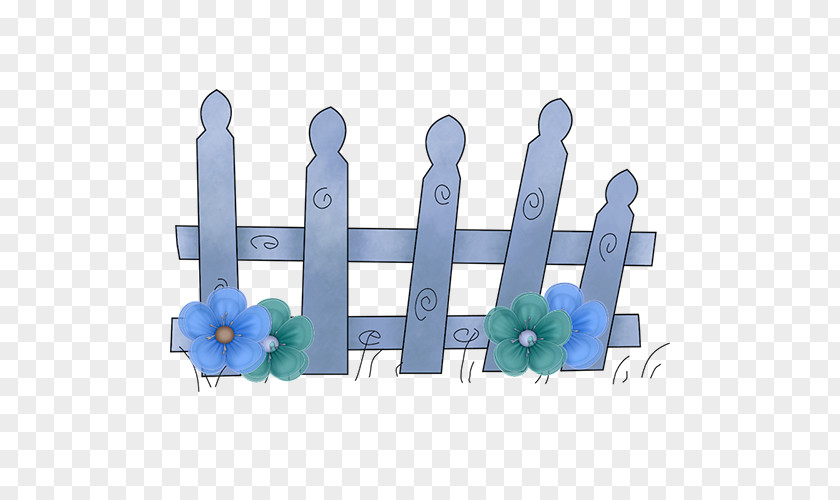 Blue Fence Color Garden Wood PNG