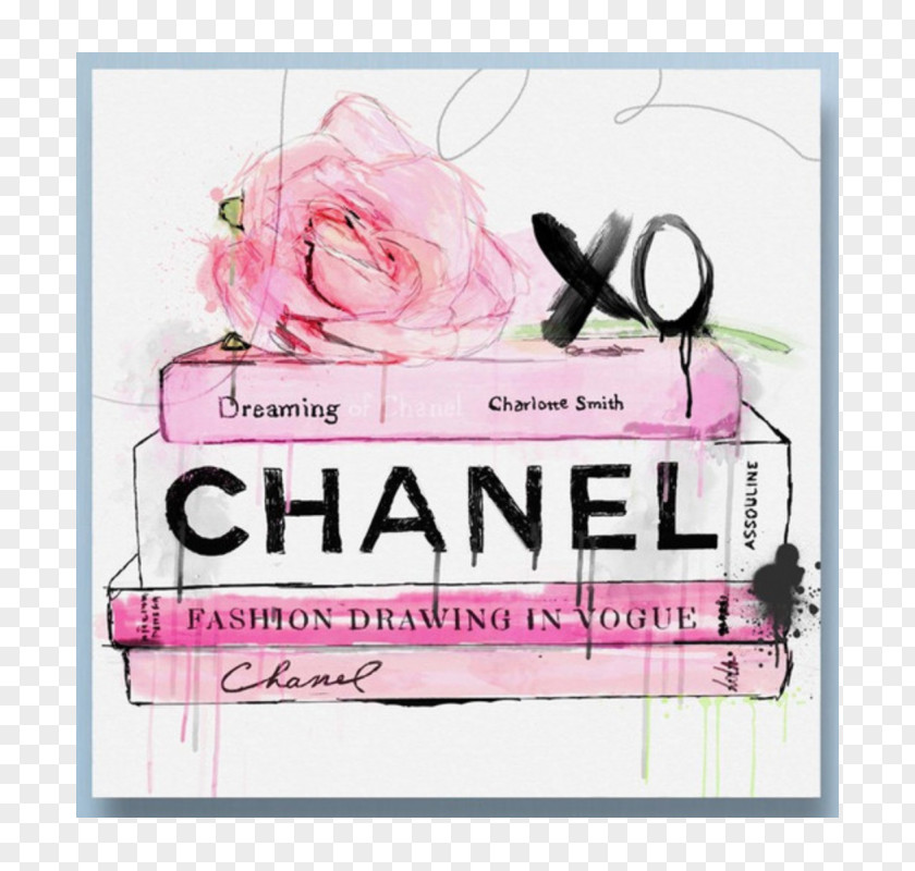 Chanel Canvas Print Art Watercolor Painting PNG