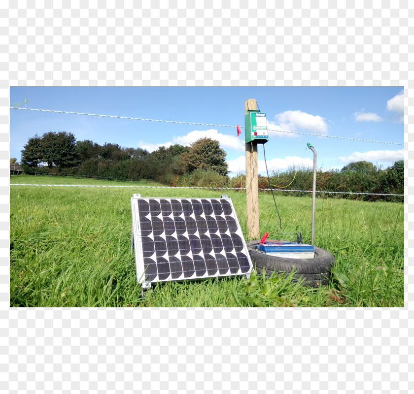 Electric Fence Energy Solar Power Panels PNG