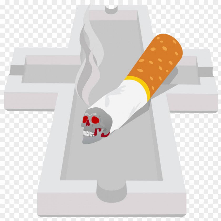 Hand Painted On The Cross Cigarette Head Ashtray Stock Photography Royalty-free PNG