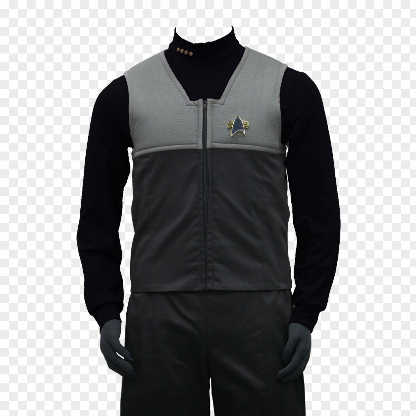 Vest Outerwear Gilets Sleeve Jacket Black M PNG
