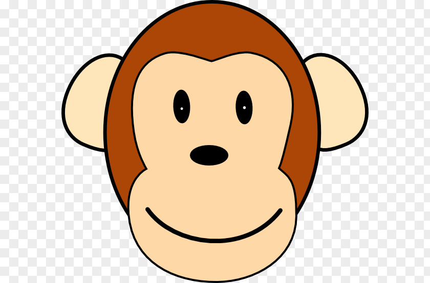 Monkey Face Ape Chimpanzee Clip Art PNG
