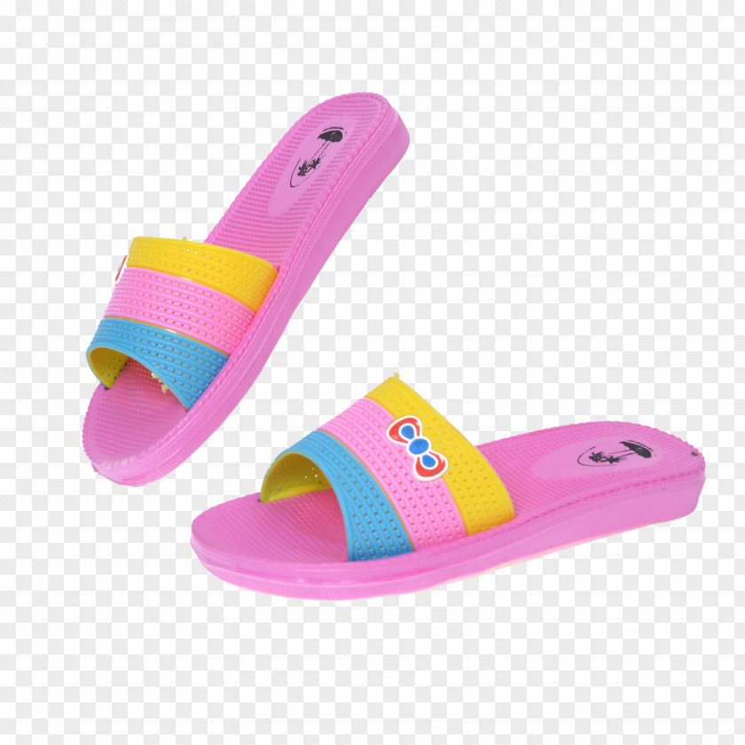 Pink Striped Sandals Slipper Flip-flops Designer PNG