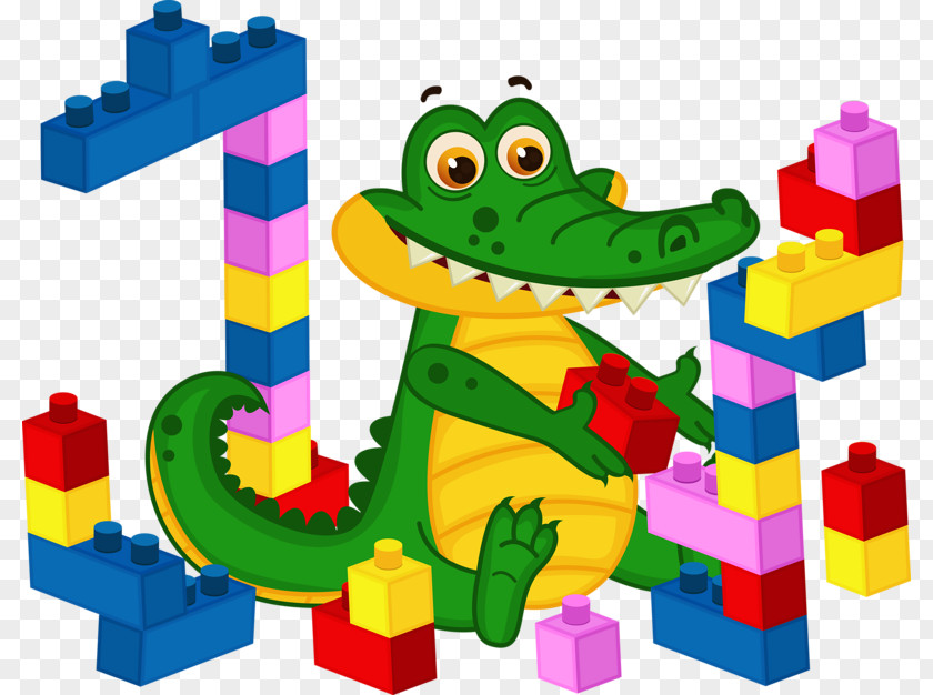 Crocodile Stacked Wood Child Coloring Book PNG