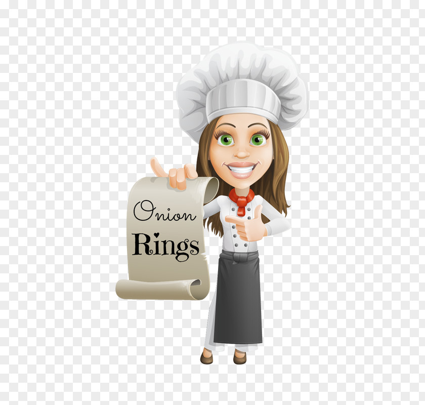 Onion Ring Chef Cooking Food PNG