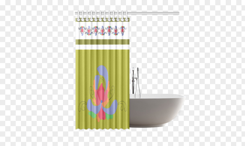Shower Douchegordijn Curtain & Drape Rings Bathtub PNG