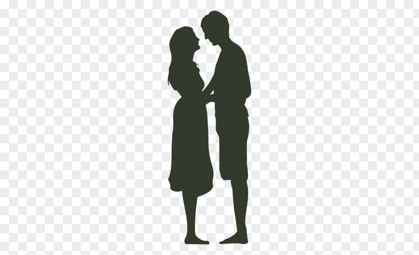 Silhouette Love Romance Kiss PNG