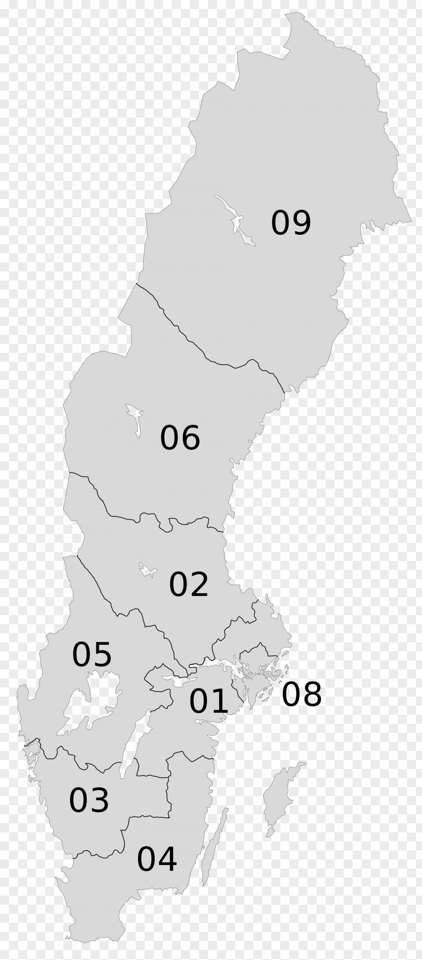 Sweden NUTS Statistical Regions Of Lands Swedish Nomenclature Territorial Units For Statistics East PNG