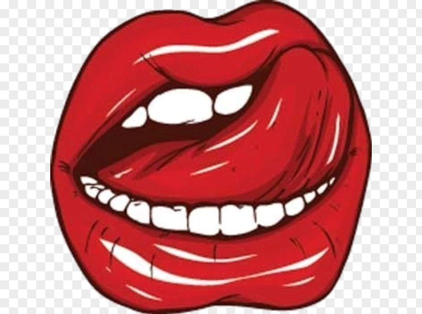 Tongue Lip Smile T-shirt Clip Art PNG