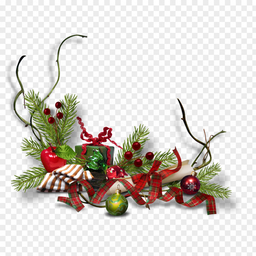Hand-painted Christmas Decorations PNG