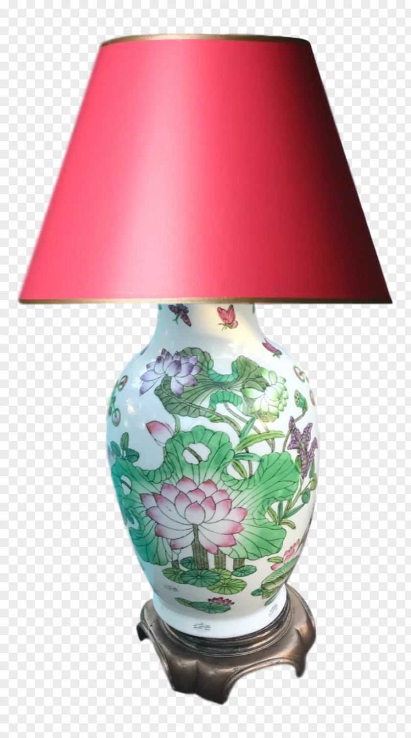 Lamp Electric Light Glass Chinoiserie PNG