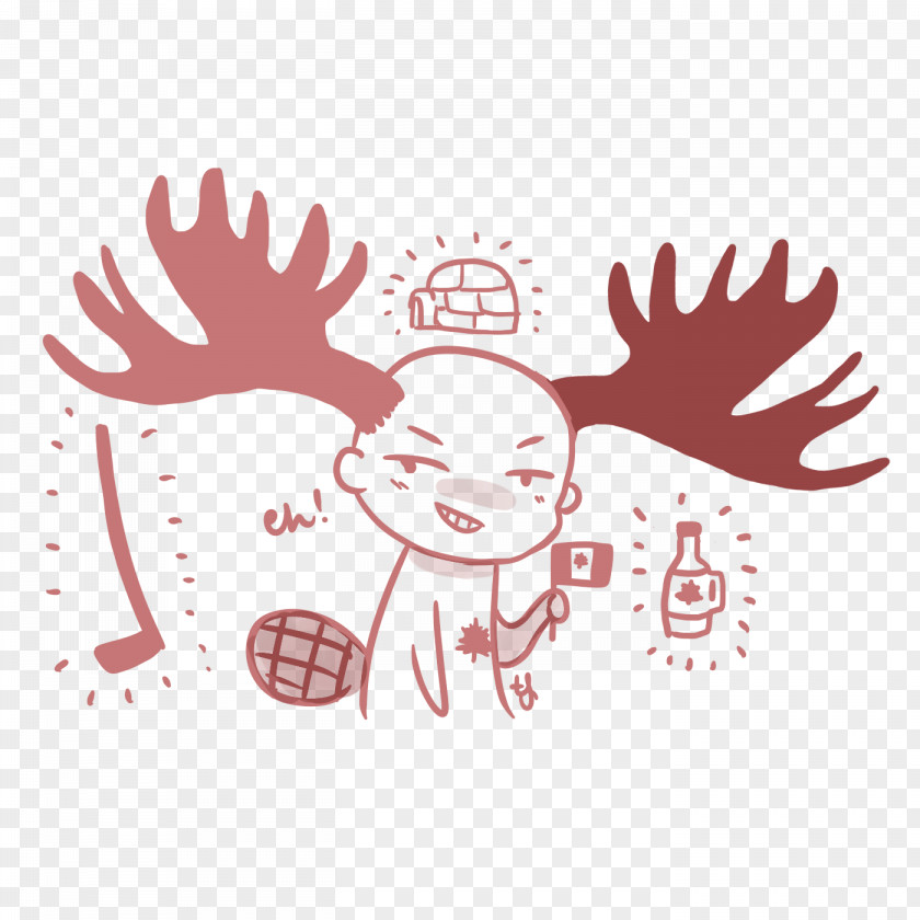 Canada Stereotype Deer Timbits PNG