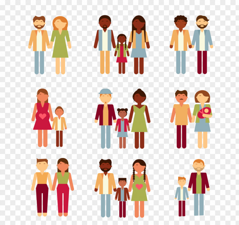 Family Cartoon States PNG