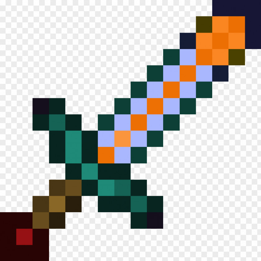 Minecraft ThinkGeek Next Generation Diamond Sword PNG