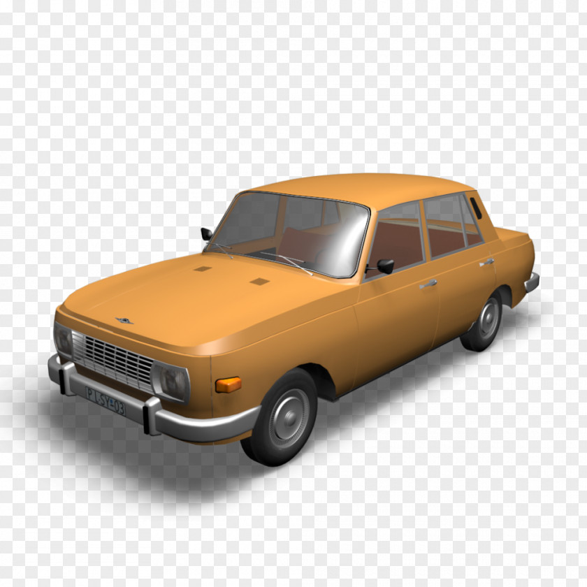 Object Wartburg 353 Car 3D Computer Graphics Sweet Home PNG