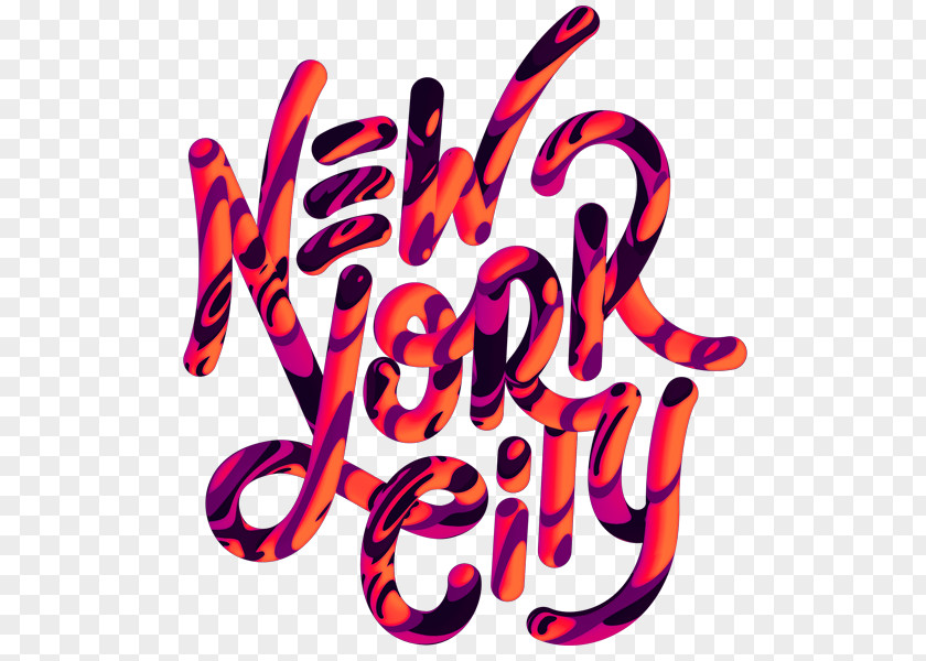 Typography New York City Typeface Calligraphy Font PNG