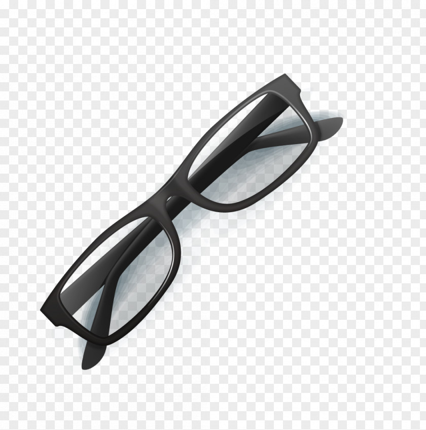 Vector Black Frame Glasses Goggles Near-sightedness PNG