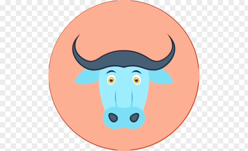 Plate Working Animal Bull Bovine Head Cartoon Nose PNG