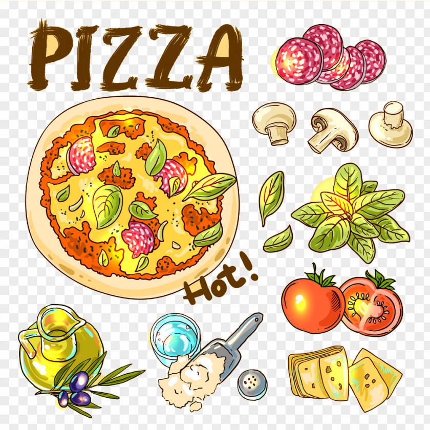 Delicious Pizza Italian Cuisine Fast Food Tomato PNG