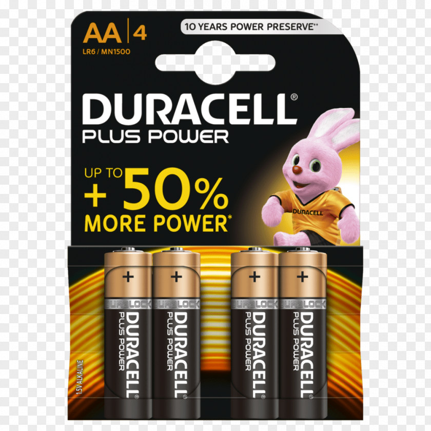 Duracell Alkaline Battery AAA Electric PNG