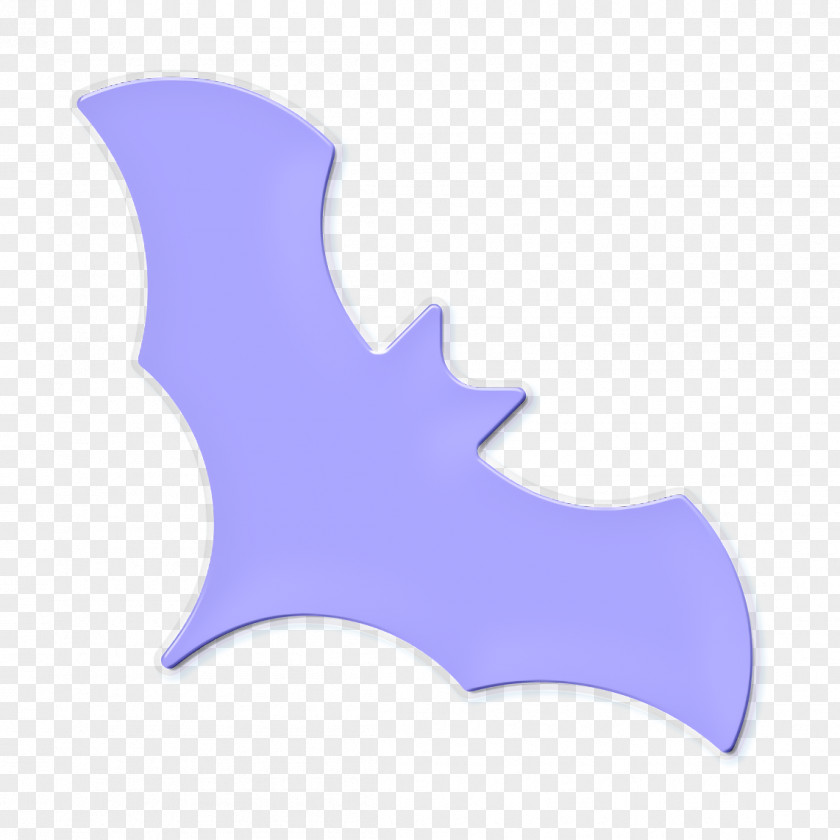 Purple Violet Bat Icon Halloween PNG