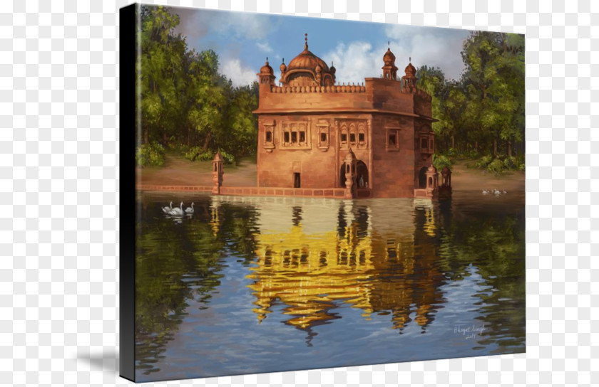 Sikhism Golden Temple Gurdwara Painting Art PNG