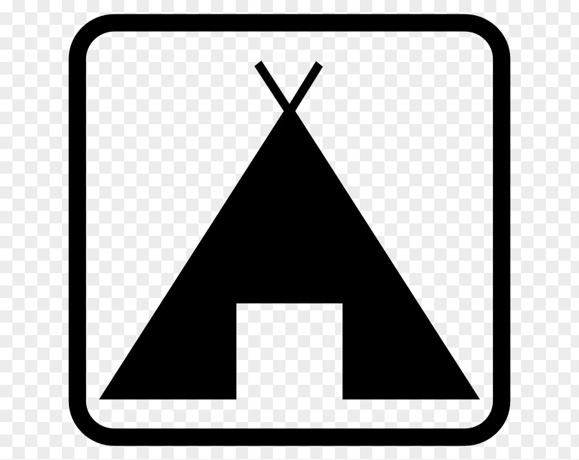 Hand Drawn Camping Campsite Tent Symbol Clip Art PNG