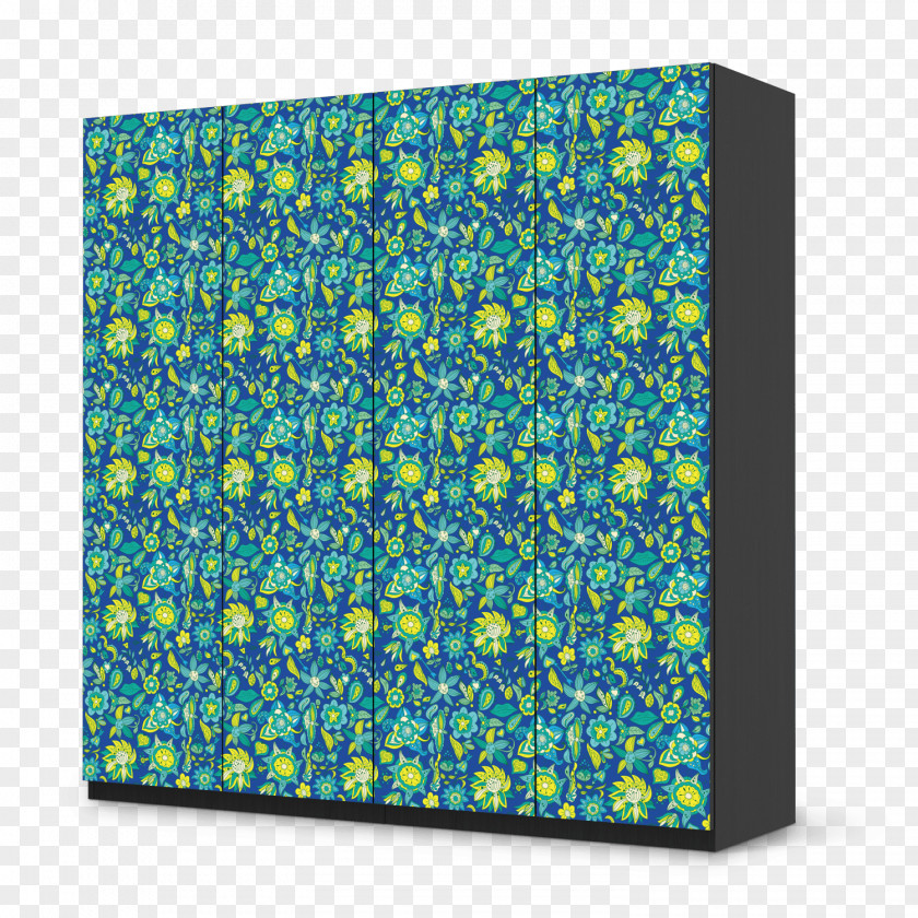 Pattern Flower Blue Cobalt Rectangle PNG