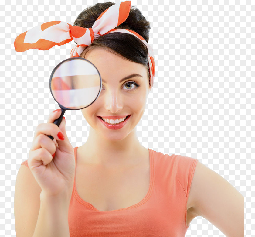Pin-up Girl Magnifying Glass Stock Photography Woman PNG girl glass photography Woman, Take a woman with magnifying clipart PNG