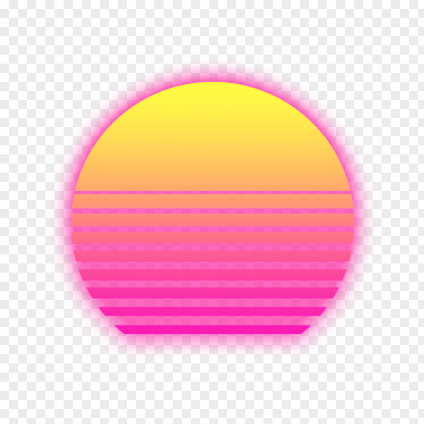 RetroWave Sun With Alpha Background Vaporwave T-shirt Hoodie Sleeve Sweater PNG