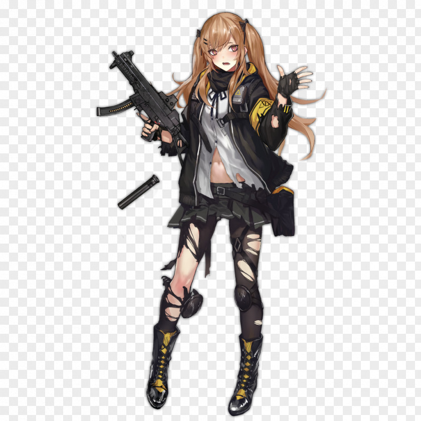 Cosplay Girls' Frontline Heckler & Koch UMP Firearm Costume PNG