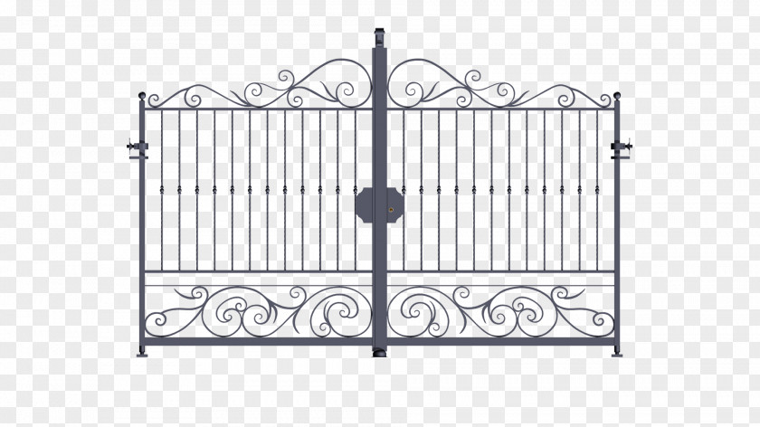 Gate Fence Wrought Iron PNG