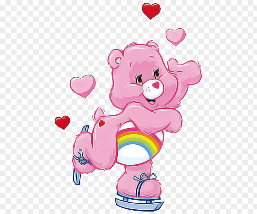 Pink Cartoon Heart Animal Figure PNG