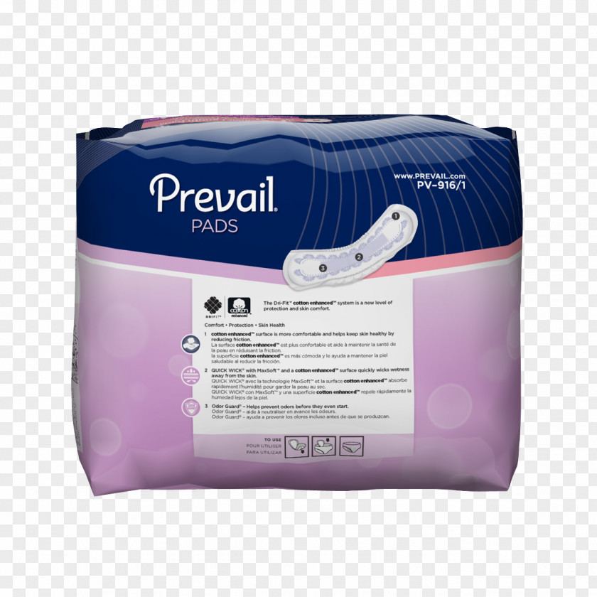 Prevail Urinary Incontinence Pad Adult Diaper Bladder Urine PNG